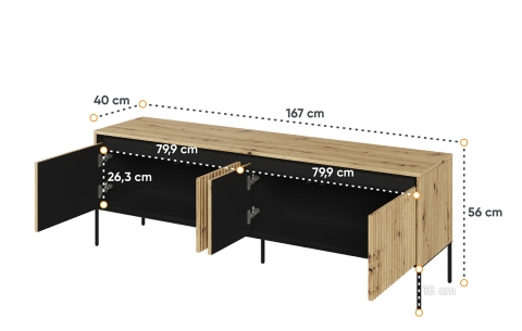 TREND TREND LENART TV ir audio spintelė