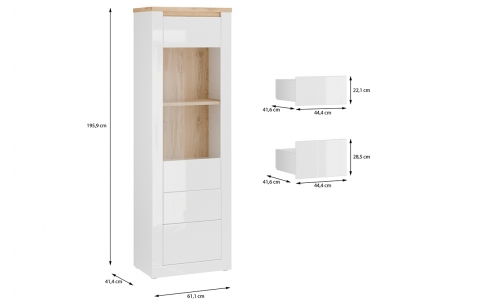 DURAOAK DURAOAK FORTE MEBLE Vitrina