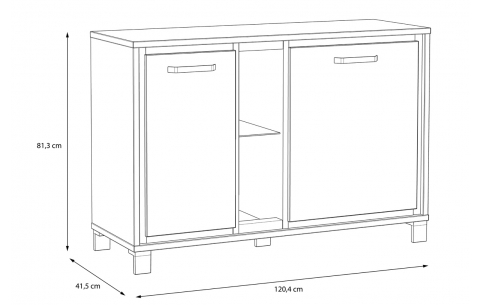 TRONDHEIM 232L TRONDHEIM FORTE MEBLE Komoda