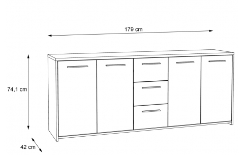 FINPILVI01-C291 PILVI FORTE MEBLE Komoda